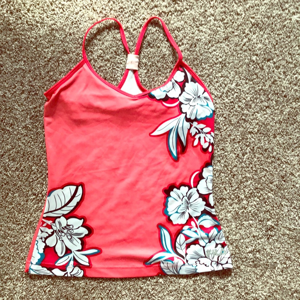 FILA workout top with floral detail